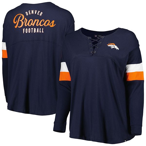 Girls Denver Broncos T-Shirt New Era Long Sleeve Tee