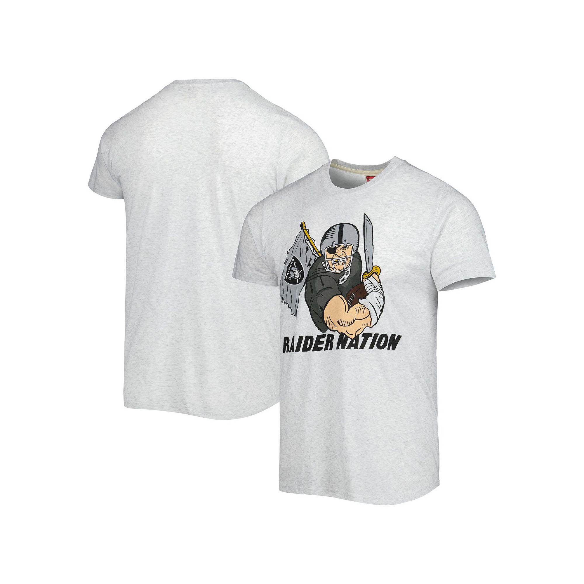Mens Homage Ash Las Vegas Raiders Hyper Local Tri-Blend T-Shirt, Size: XL,