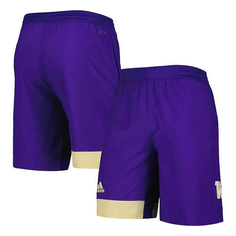 Mens adidas Purple Washington Huskies Training Shorts, Size: Small