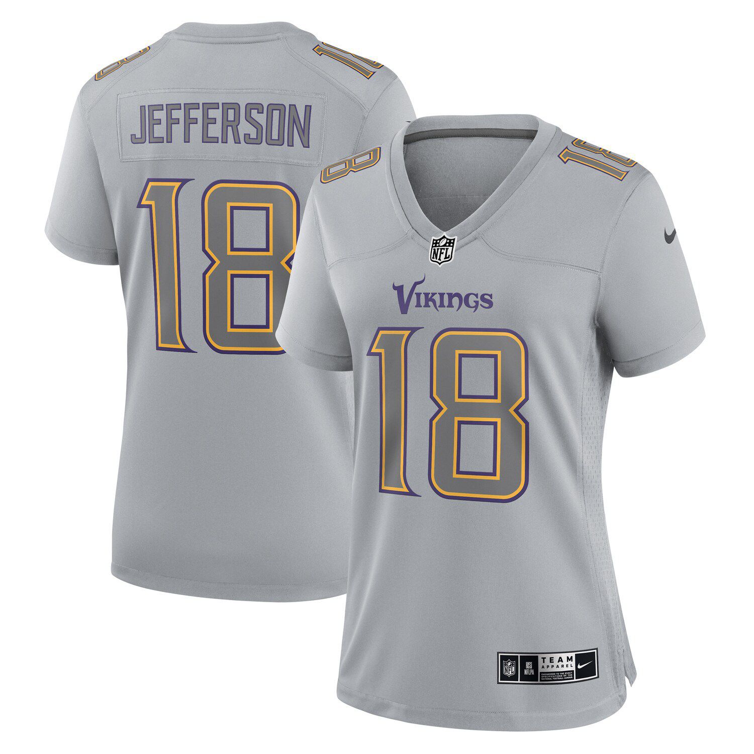 Women's Nike Alvin Kamara Gray New Orleans Saints Atmosphere Fashion Game Jersey Size: Small