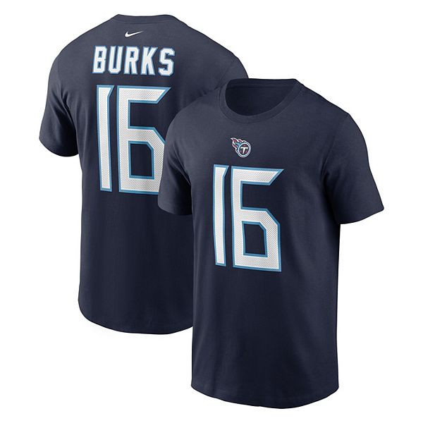 Men's Nike Treylon Burks Navy Tennessee Titans 2022 NFL Draft First Round  Pick Player Name & Number T-Shirt