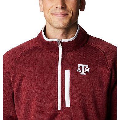 Men's Columbia Maroon Texas A&M Aggies Canyon Point Raglan Half-Zip Top