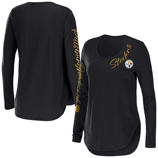 Women's WEAR by Erin Andrews Gold Pittsburgh Steelers Plus Size