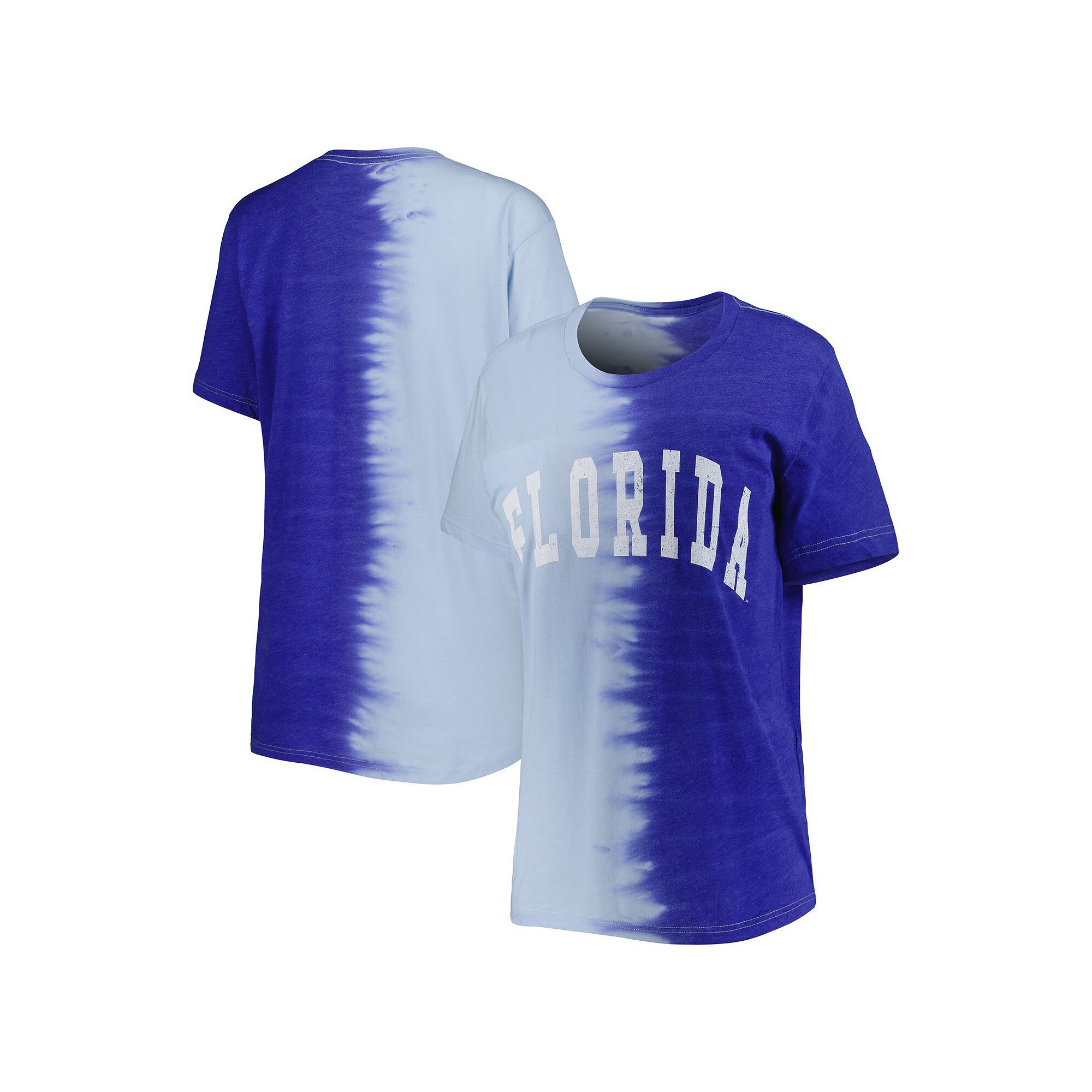 Womens Gameday Couture Royal Florida Gators Find Your Groove Split-Dye T-S