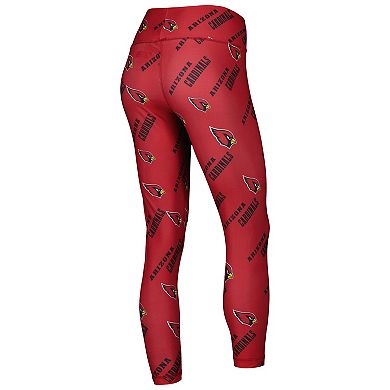 Women's Concepts Sport Cardinal Arizona Cardinals Breakthrough Allover Print Lounge Leggings