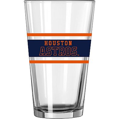 Houston Astros 16oz. Stripe Pint Glass