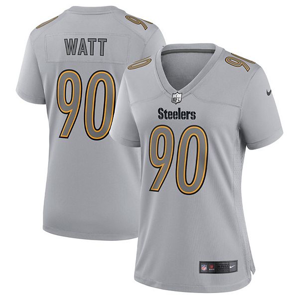 Men's Nike T.j. Watt Gray Pittsburgh Steelers Atmosphere Fashion Game Jersey Size: Medium