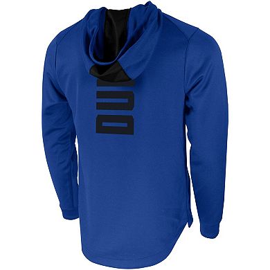 Men's Nike Royal Duke Blue Devils 2-Hit Performance Pullover Hoodie