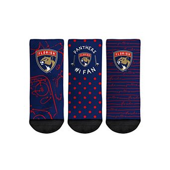 Toddler Rock Em Socks Florida Panthers #1 Fan 3-Pack Crew Socks Set