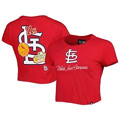 Women's St. Louis Cardinals WEAR by Erin Andrews White Greetings From  T-Shirt