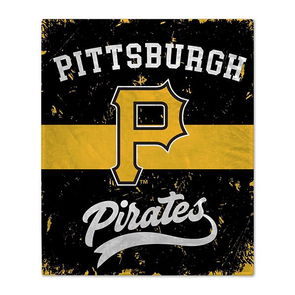 Pittsburgh Pirates Retro Stripe Flannel Fleece Blanket