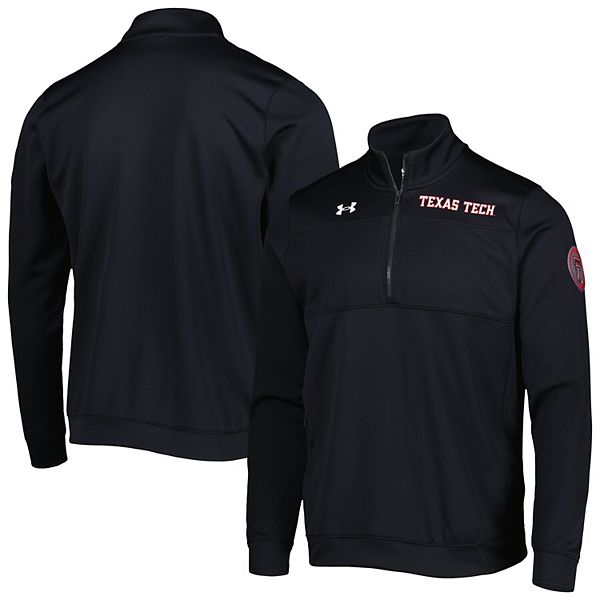 Men's Under Armour White Texas Tech Red Raiders Game Day All Day Fleece  Half-Zip Jacket