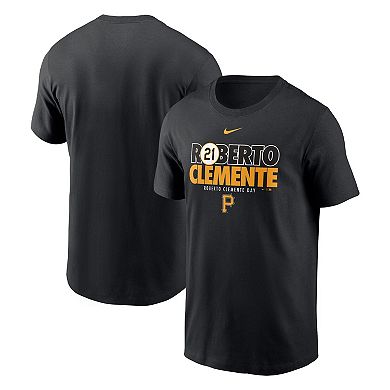 Men's Nike Roberto Clemente Black Pittsburgh Pirates Commemorative T-Shirt