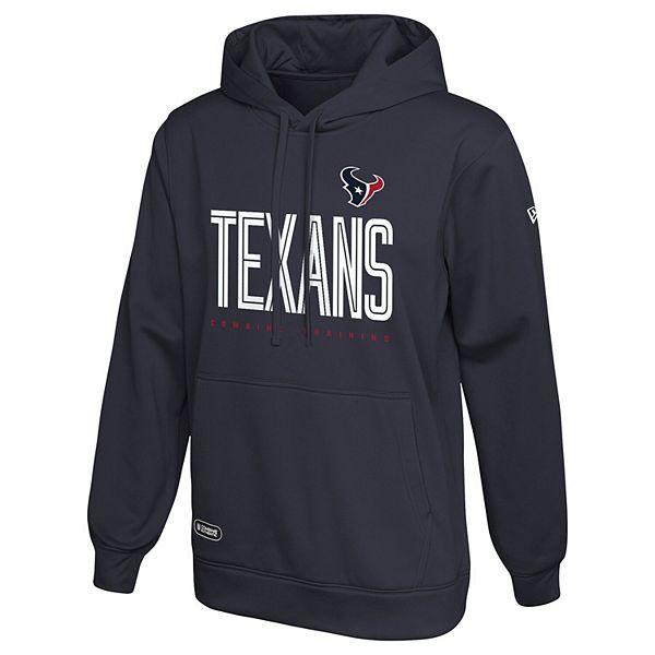 Men's New Era Navy Houston Texans Combine Authentic Huddle Up Pullover ...