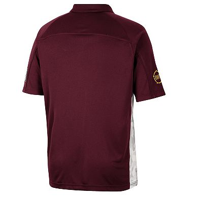 Men's Colosseum Maroon Arizona State Sun Devils OHT Military Appreciation Snow Camo Polo