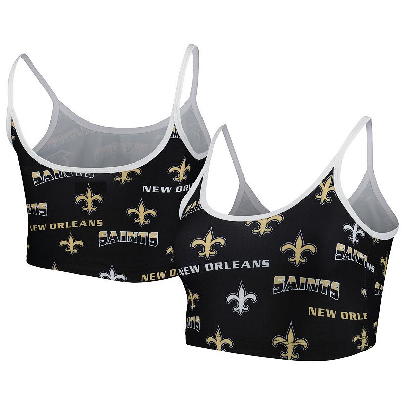 Womens Concepts Sport Black/White New Orleans Saints Breakthrough Allover 