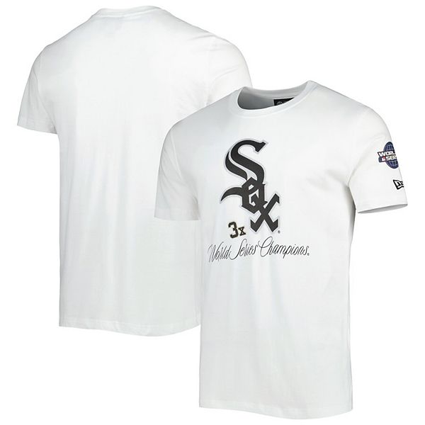 Men's New Era White Chicago White Sox Historical Championship T-Shirt