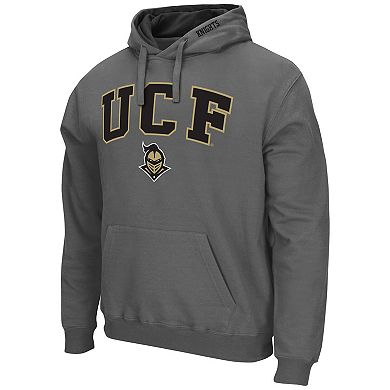 Men's Colosseum Charcoal UCF Knights Arch & Logo 3.0 Pullover Hoodie