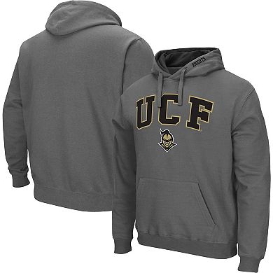 Men's Colosseum Charcoal UCF Knights Arch & Logo Pullover Hoodie