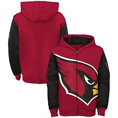 Outerstuff Youth Cardinal/Black Arizona Cardinals Poster Board Full-Zip Hoodie