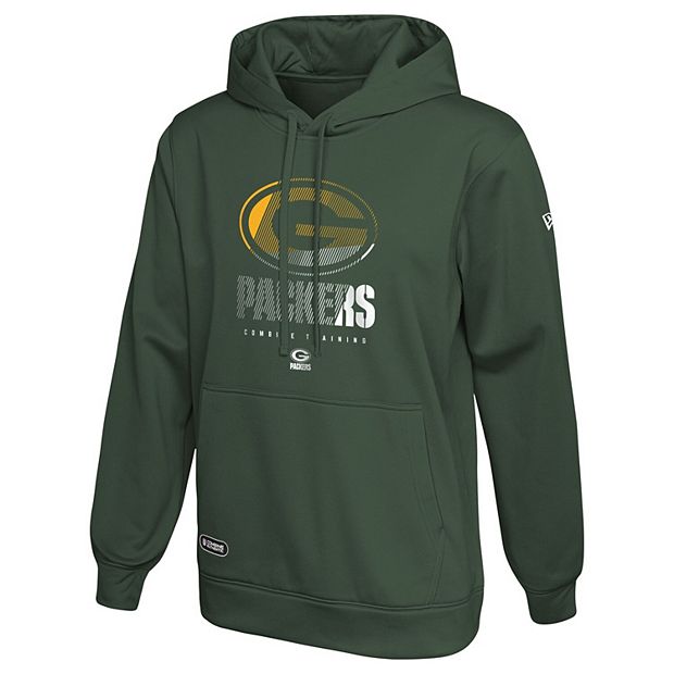 Men's New Era Green Green Bay Packers Authentic Combine Watson Pullover  Hoodie