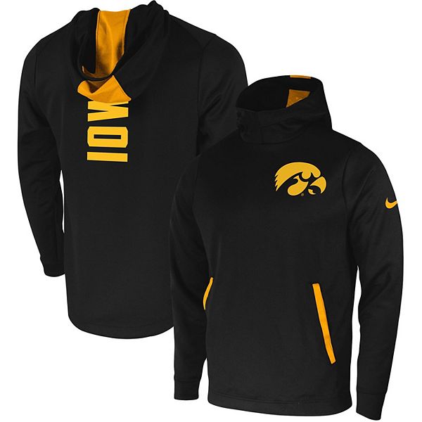Men's Nike Black Iowa Hawkeyes 2Hit Performance Pullover Hoodie