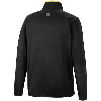 Men's Colosseum Black Iowa Hawkeyes Rebound Quarter-Snap Jacket