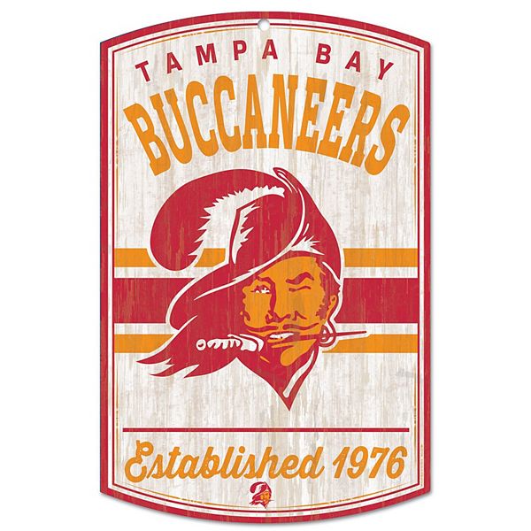 Tampa Bay Buccaneers Old Game Ticket Wooden Sign 11 13/16in NFL Football  Wood