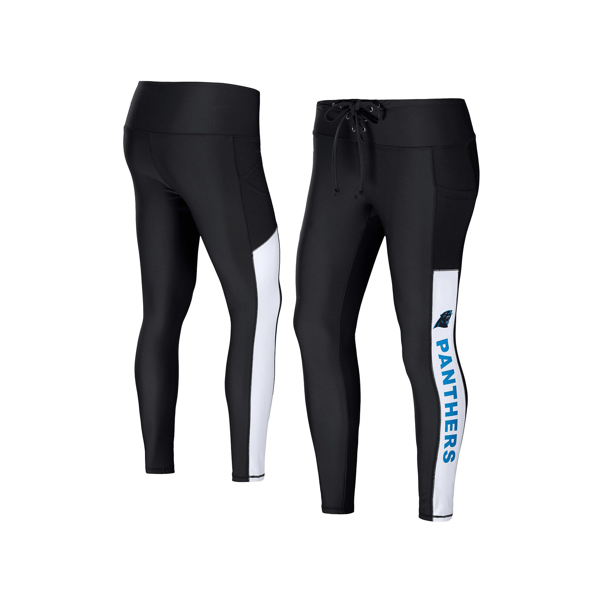 Womens WEAR by Erin Andrews Black Carolina Panthers Leggings, Size: XS