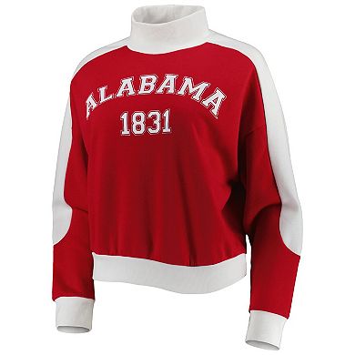 Women's Gameday Couture Crimson Alabama Crimson Tide Make it a Mock Sporty Pullover Sweatshirt