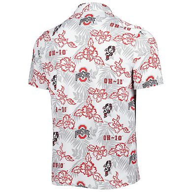 Men's Reyn Spooner White Ohio State Buckeyes Performance Polo