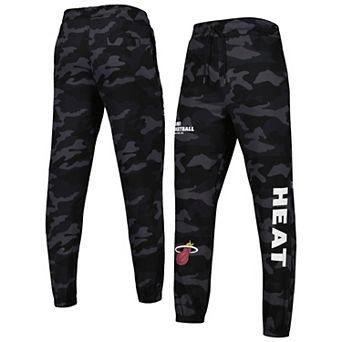 Men's New Era Black/Camo Miami Heat Tonal Joggers