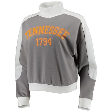 Women's Gameday Couture Gray Tennessee Volunteers Make it a Mock Sporty Pullover Sweatshirt