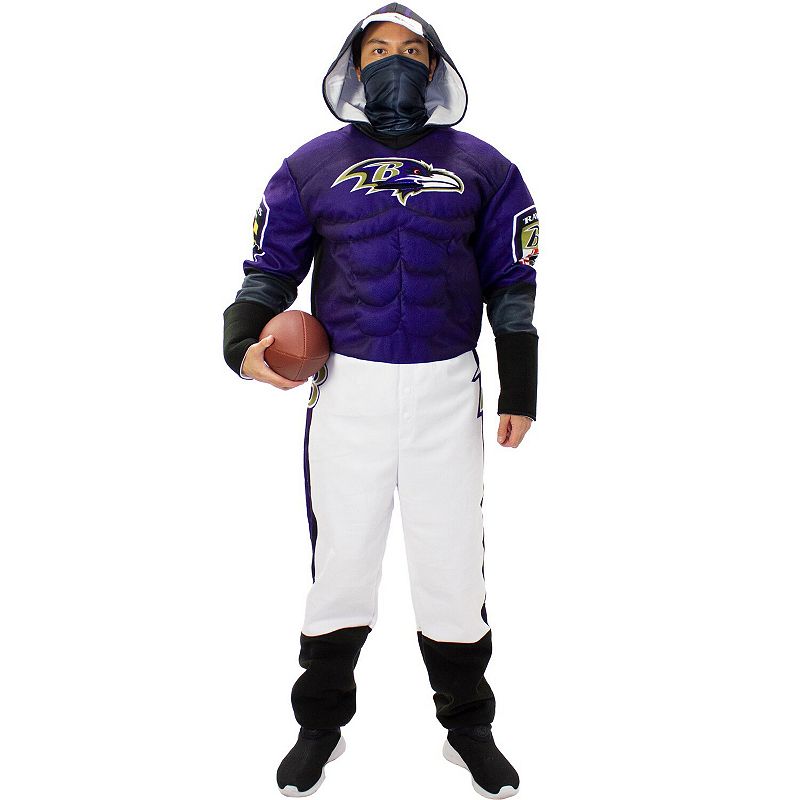 Mens Purple Baltimore Ravens Game Day Costume, Size: XS