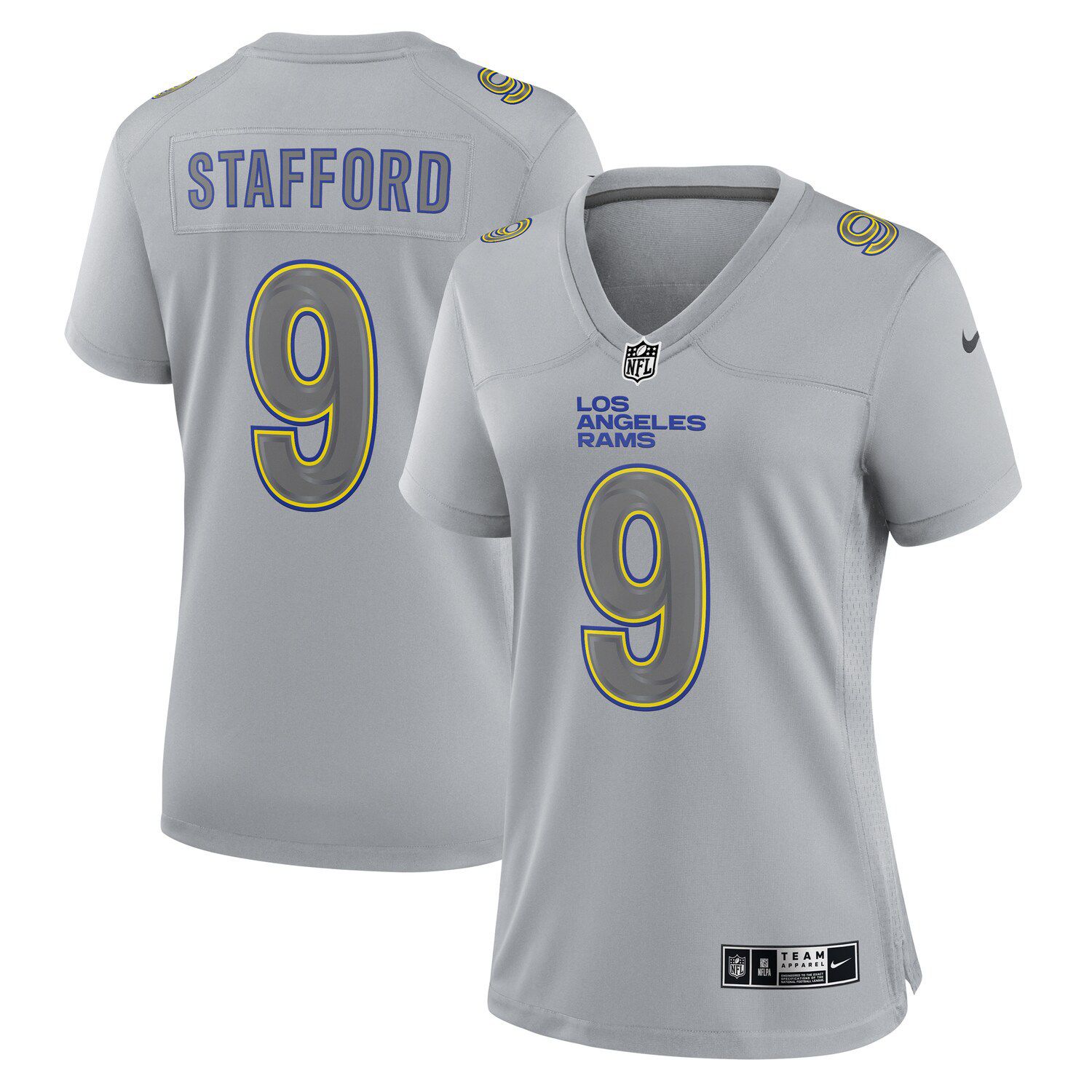 Men's Nike Matthew Stafford Bone Los Angeles Rams Game Jersey