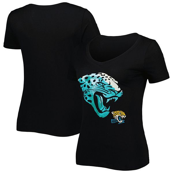 New Era / Women's Jacksonville Jaguars Relaxed Back Black T-Shirt