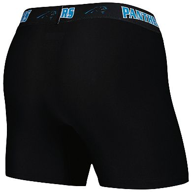 Men's Concepts Sport Black/Blue Carolina Panthers 2-Pack Boxer Briefs Set