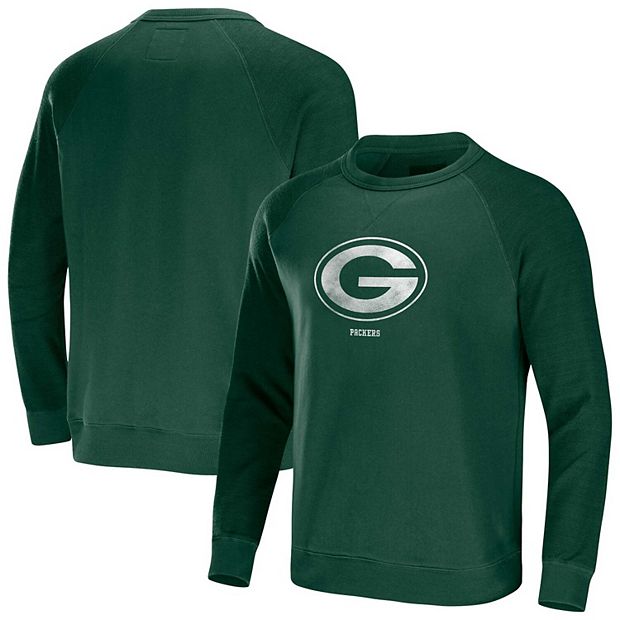 Men's NFL x Darius Rucker Collection by Fanatics Green Green Bay Packers  Raglan Fleece Pullover Sweatshirt