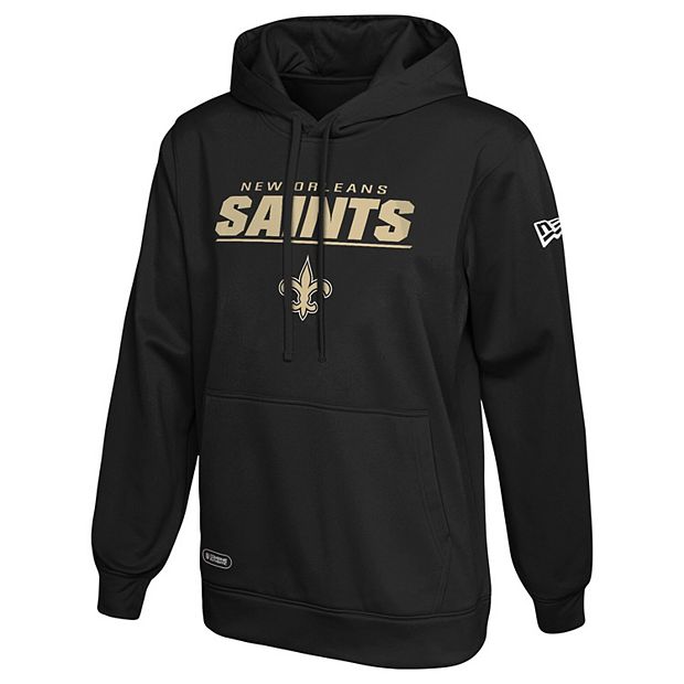 New Orleans Saints New Era Combine Authentic Stated Pullover Hoodie - Black