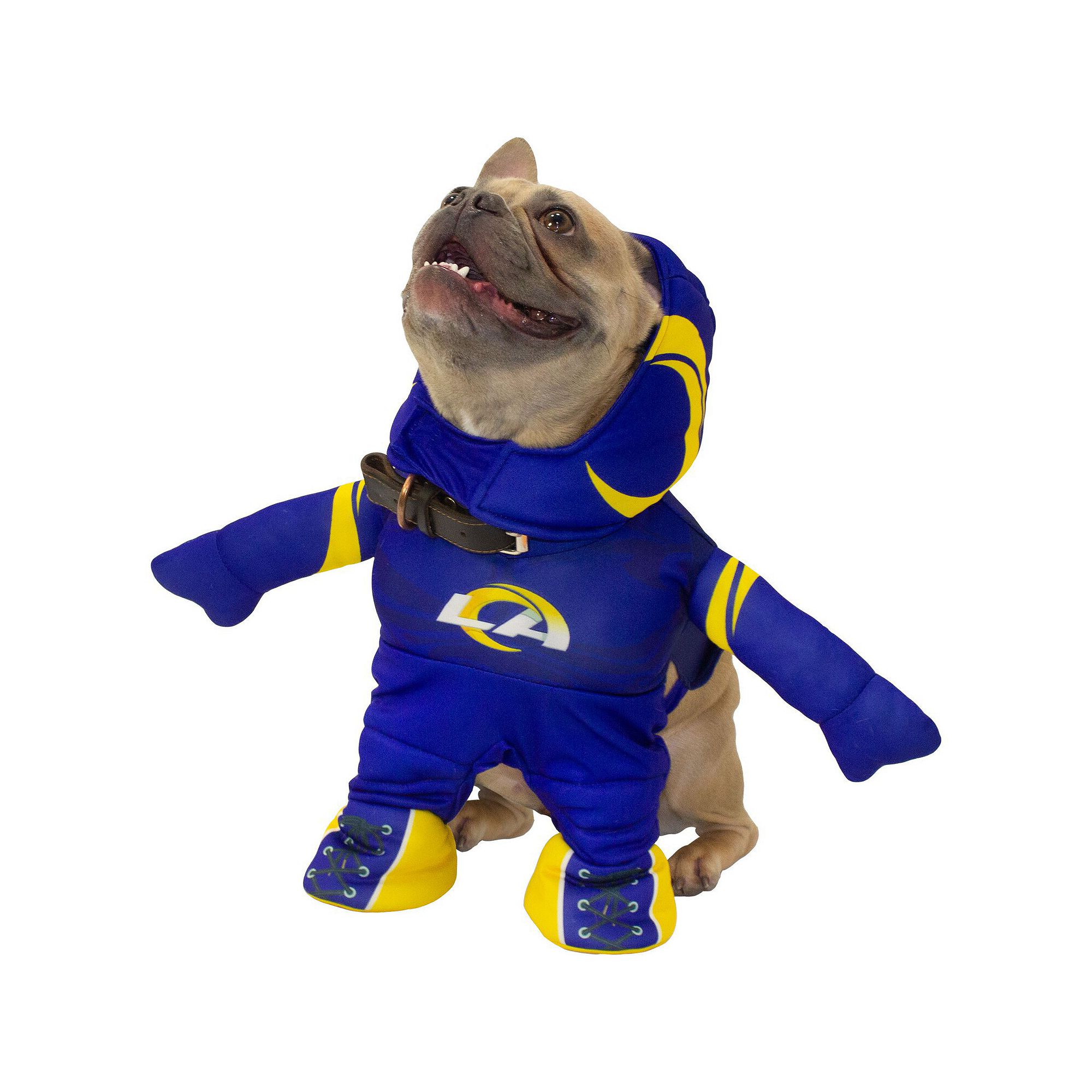 Los Angeles Rams Running Dog Costume, Size: XS, Blue