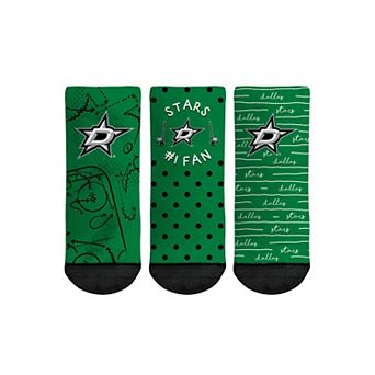 Toddler Rock Em Socks Dallas Stars #1 Fan 3-Pack Crew Socks Set