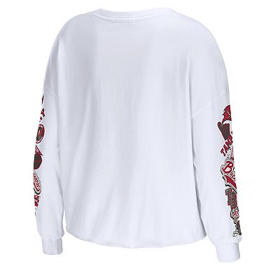 Tampa Bay Buccaneers WEAR by Erin Andrews Women's Cropped Raglan