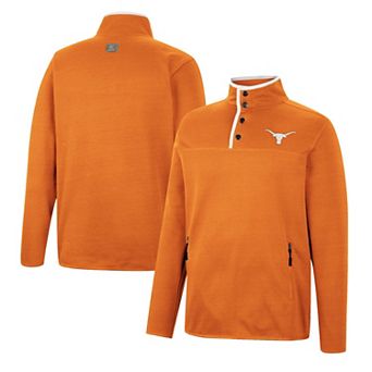 Men's Colosseum Texas Orange Texas Longhorns Rebound Quarter-Snap Jacket