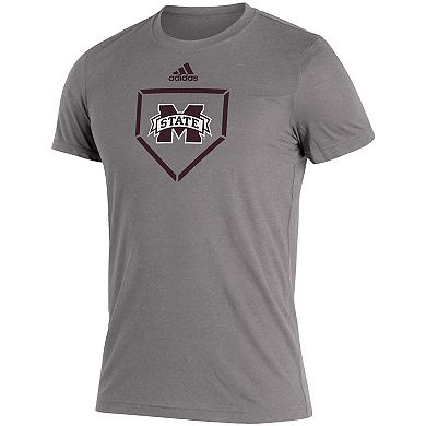 Men's adidas Heathered Charcoal Mississippi State Bulldogs Locker Diamonds Are Forever Tri-Blend T-Shirt