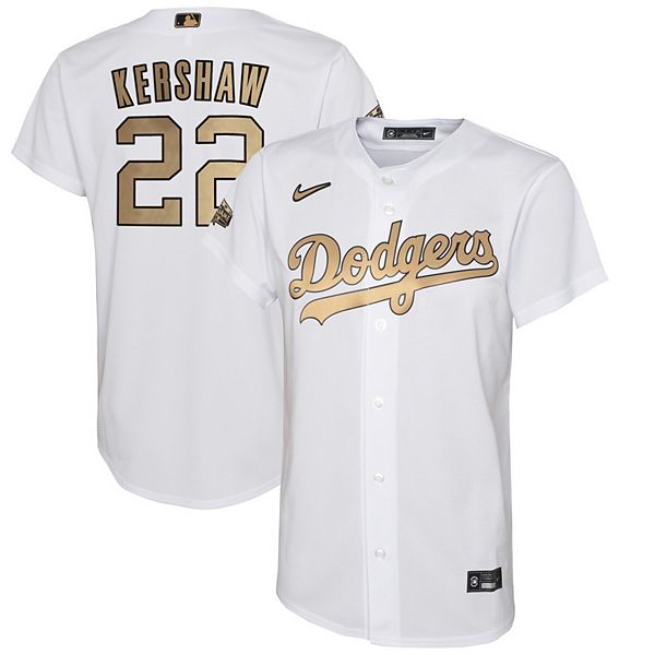 Youth Nike Clayton Kershaw White Los Angeles Dodgers 2022 MLB All-Star Game  Replica Player Jersey