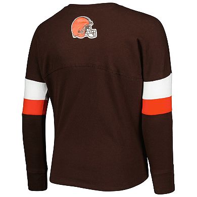 Cleveland Browns Preschool Team Logo Long Sleeve T-Shirt - Brown