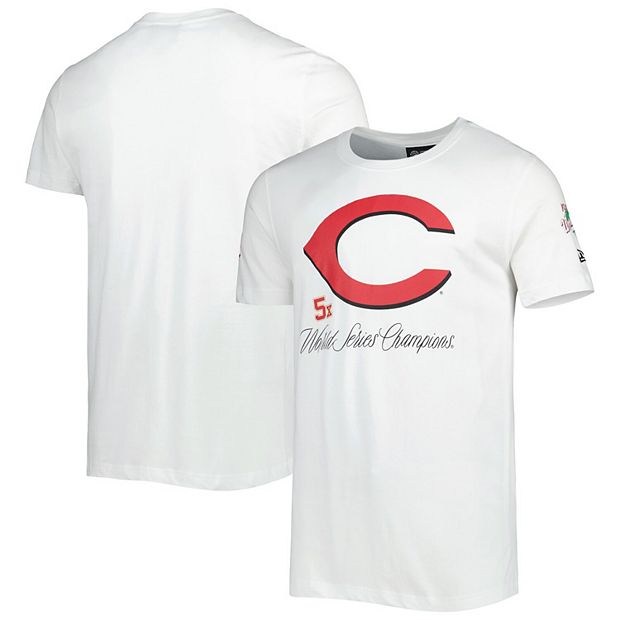 Men's New Era White Cincinnati Reds Historical Championship T-Shirt