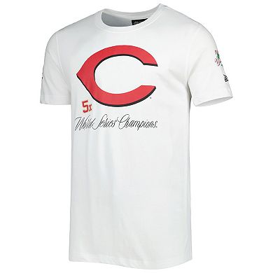 Men's New Era White Cincinnati Reds Historical Championship T-Shirt