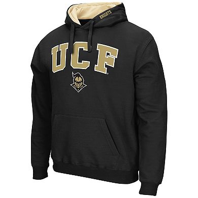 Men's Colosseum Black UCF Knights Arch & Logo Pullover Hoodie