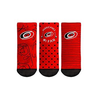 Toddler Rock Em Socks Carolina Hurricanes #1 Fan 3-Pack Crew Socks Set